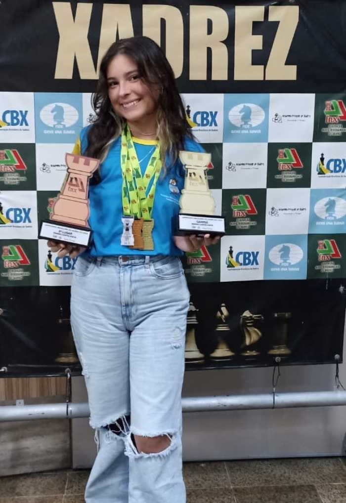 Em Natal, alagoana é campeã em competição de xadrez