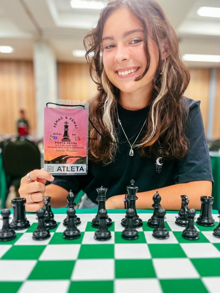 Navegantina brilha e vence o brasileiro de Xadrez Blitz em Natal-RN